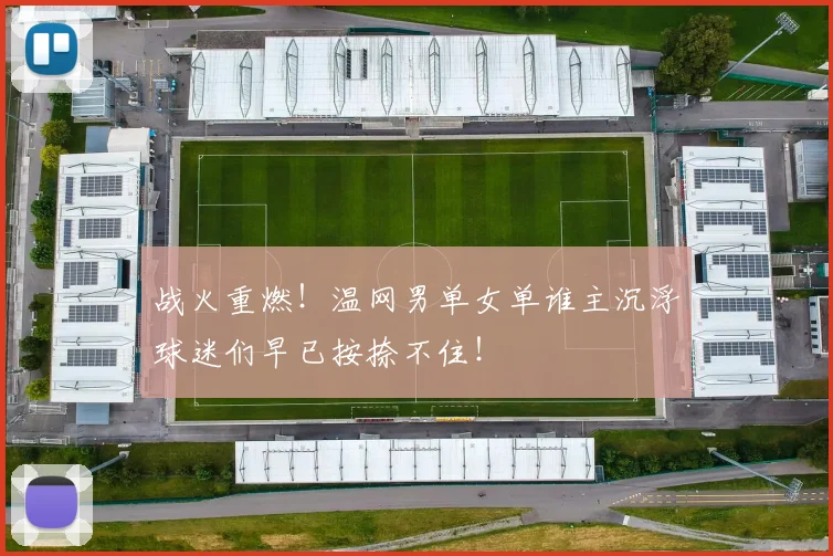 战火重燃!温网男单女单谁主沉浮球迷们早已按捺不住!