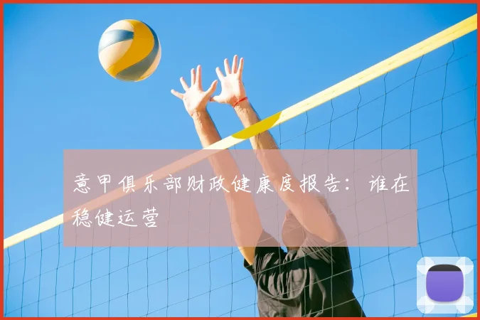 意甲俱乐部财政健康度报告：谁在稳健运营
